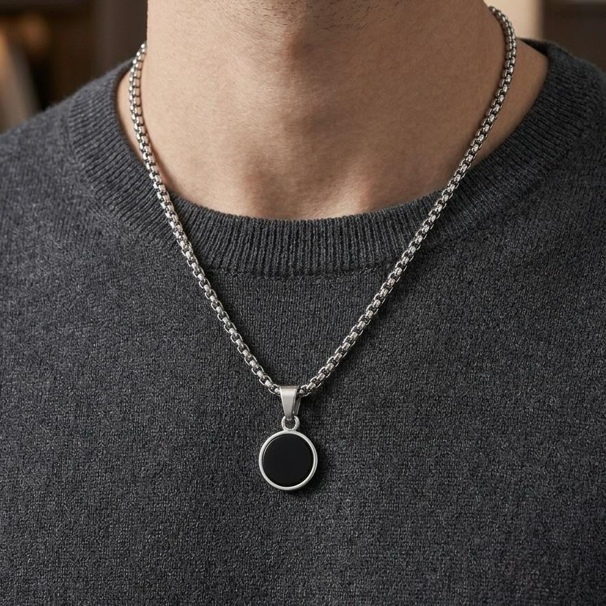 Round Onyx Pendant