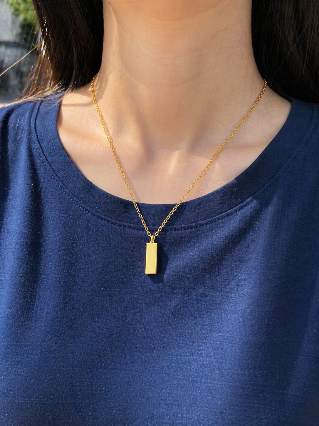 Gold Bar Pendant