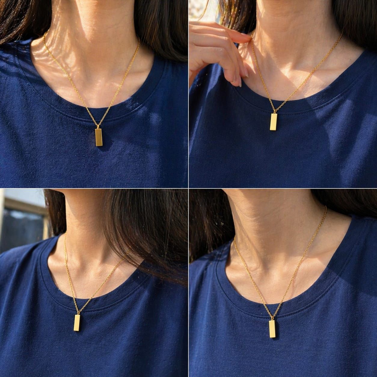 Gold Bar Pendant
