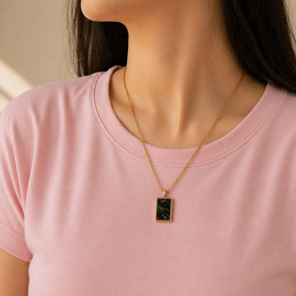 Double Side Reversible Onyx Pendant