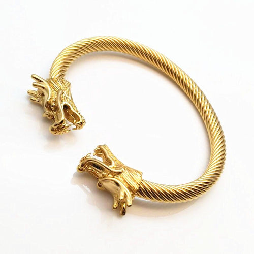 Golden Dragon Cuff Bracelet