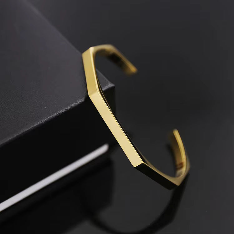 Hexagon Cuff Bracelet