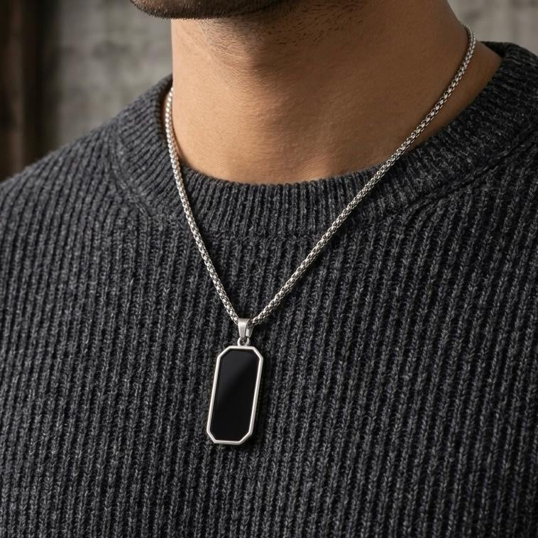 Octagon onyx Pendant