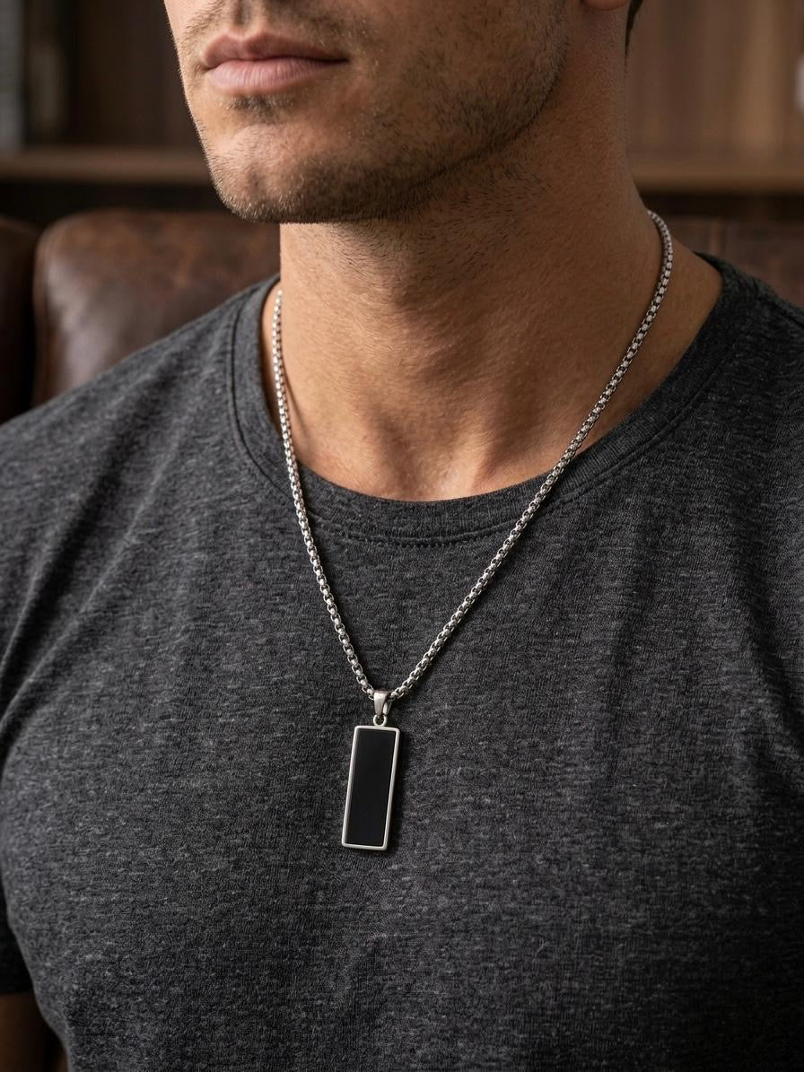 Rectangular onyx Pendant